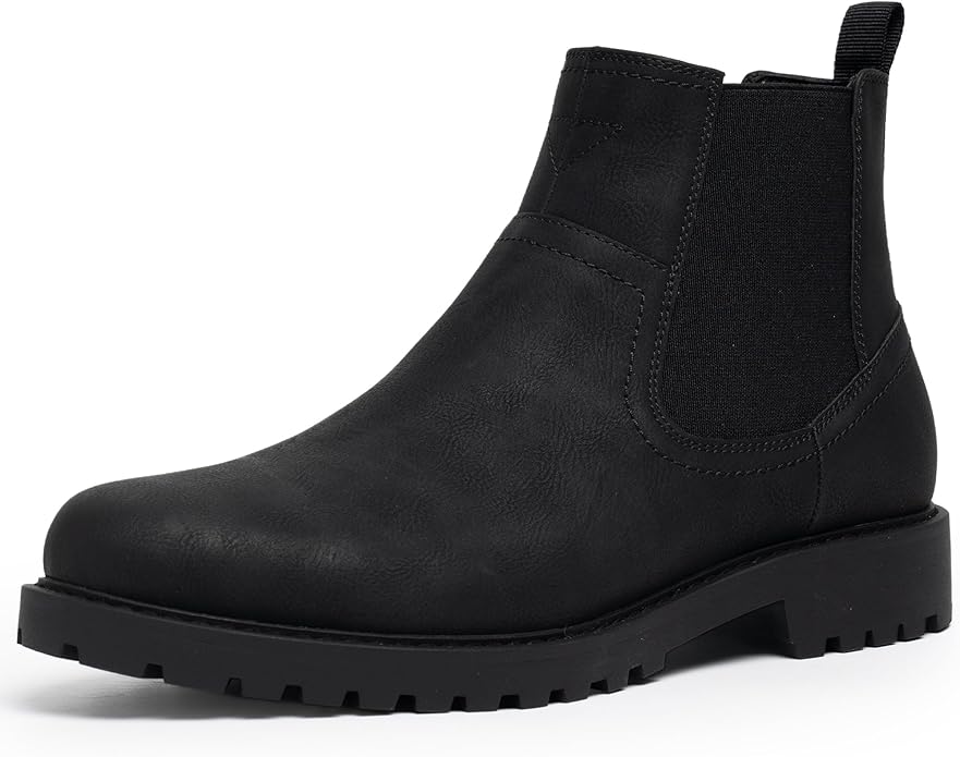 CGRRBW Men's Chelsea Boots Suede Leather Casual Cowboy Boots for Men #vs1