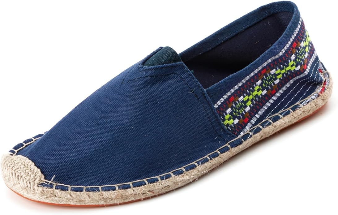 Espadrilles for Men with Flat Slip-on Fashion Casual Classic Canvas #v10