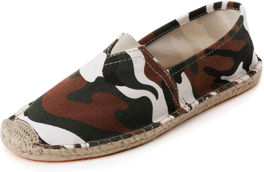 Espadrilles for Men with Flat Slip-on Fashion Casual Classic Canvas #v12