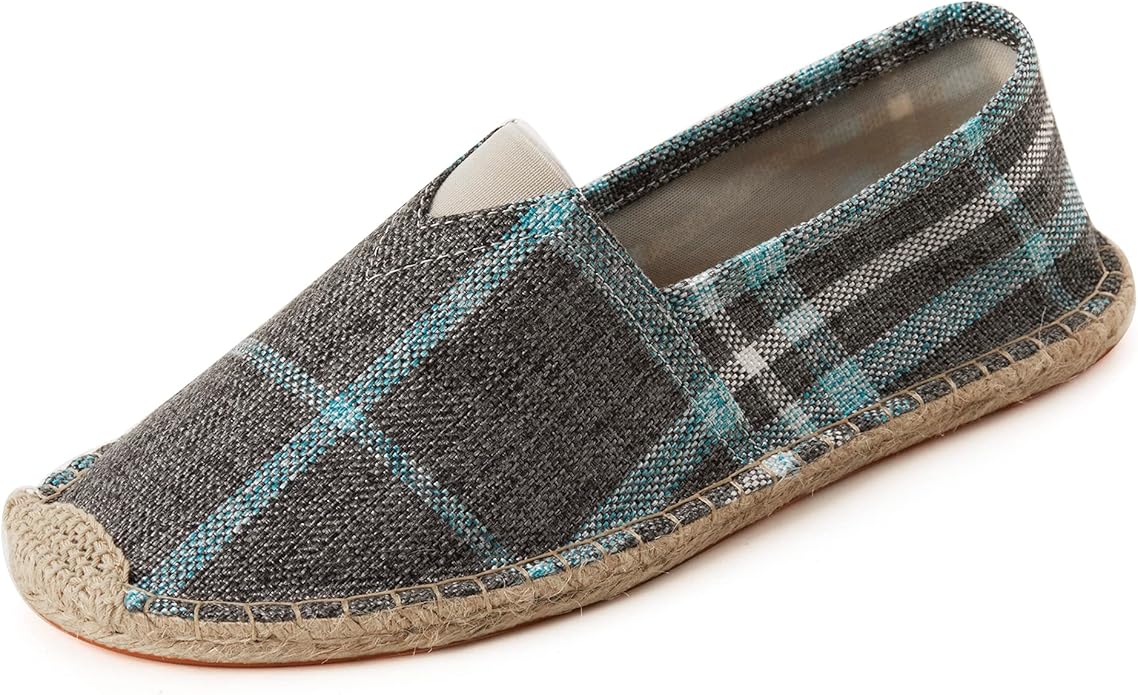 Espadrilles for Men with Flat Slip-on Fashion Casual Classic Canvas #v4