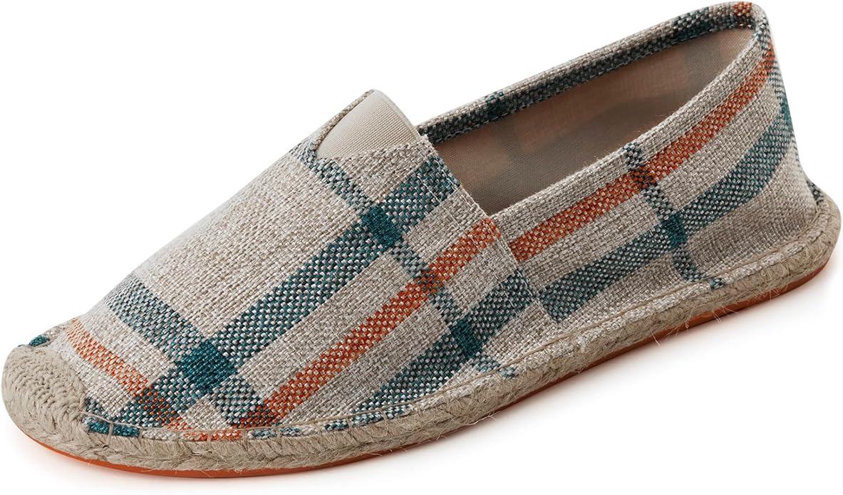 Espadrilles for Men with Flat Slip-on Fashion Casual Classic Canvas #v7