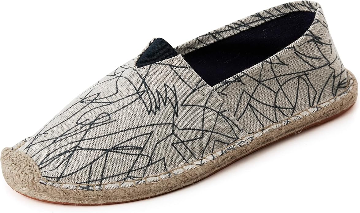 Espadrilles for Men with Flat Slip-on Fashion Casual Classic Canvas #v8