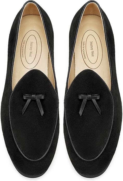 Journey West Men's Vintage Loafers for Men Belgian Loafers Slip-on Loafer Penny Loafer Casual Loafers #ves3