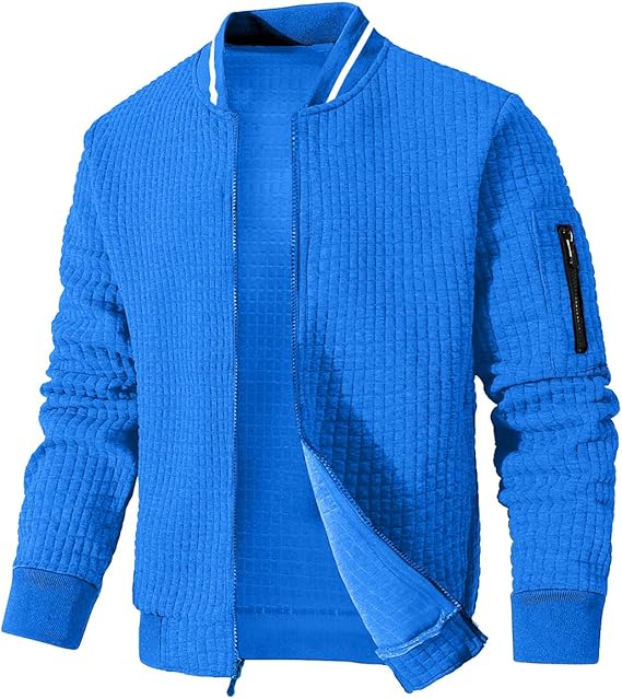 Mens Lightweight Jacket Casual Bomber Jacket Varsity Coat (#vs17)