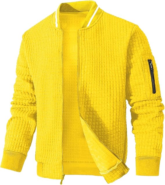 Mens Lightweight Jacket Casual Bomber Jacket Varsity Coat (#vs19)