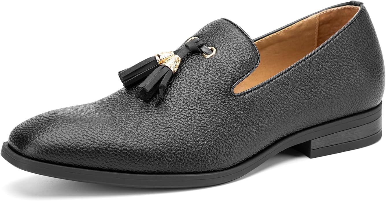 Men's Vintage Velvet Embroidery Noble Loafer Shoes Slip-on Loafer Smoking Slipper Tassel Loafer #ves10