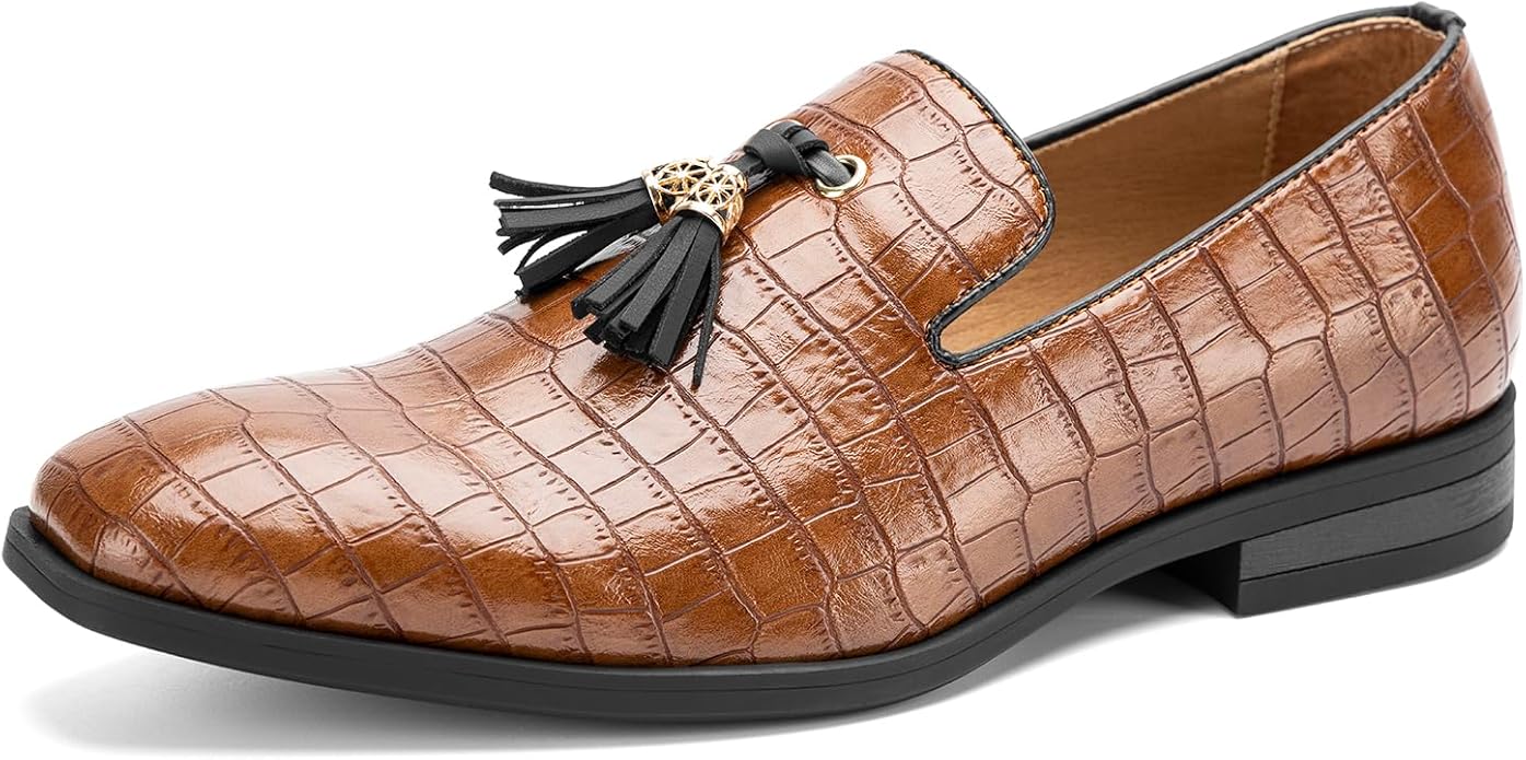 Men's Vintage Velvet Embroidery Noble Loafer Shoes Slip-on Loafer Smoking Slipper Tassel Loafer #ves12