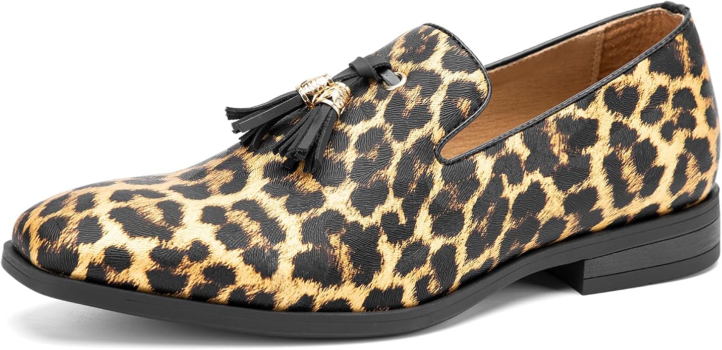 Men's Vintage Velvet Embroidery Noble Loafer Shoes Slip-on Loafer Smoking Slipper Tassel Loafer #ves14