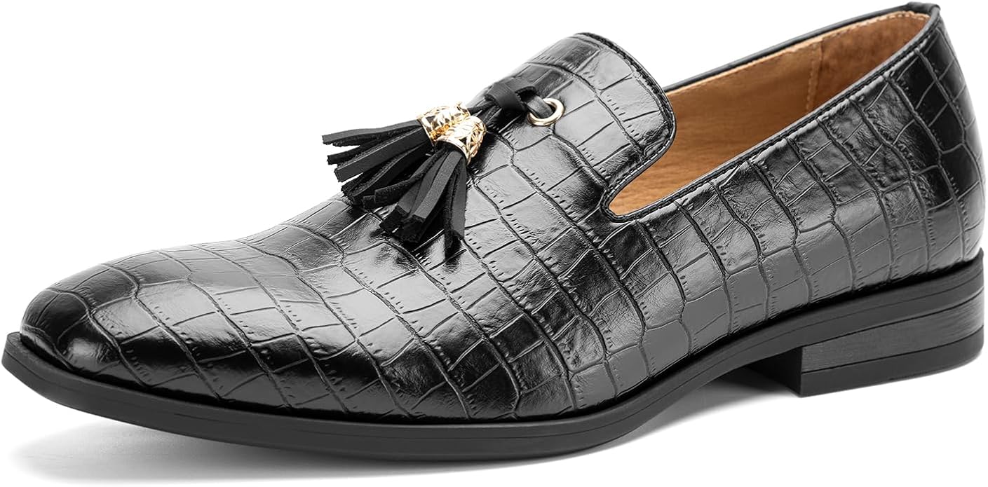 Men's Vintage Velvet Embroidery Noble Loafer Shoes Slip-on Loafer Smoking Slipper Tassel Loafer #ves19