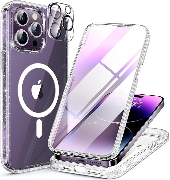 Miracase for iPhone SE Phone Case 3rd/2nd Generation 2022 2020 Full-Body with Built-in Glass Screen Protector, Heavy Duty 360° Protective Shockproof Bumper Cover for iPhone 8/SE, Blue #vs18)
