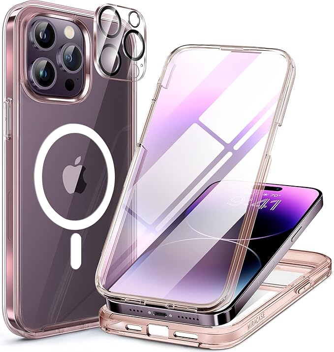 Miracase for iPhone SE Phone Case 3rd/2nd Generation 2022 2020 Full-Body with Built-in Glass Screen Protector, Heavy Duty 360° Protective Shockproof Bumper Cover for iPhone 8/SE, Blue #vs19)