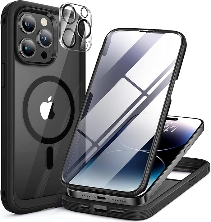 Miracase for iPhone SE Phone Case 3rd/2nd Generation 2022 2020 Full-Body with Built-in Glass Screen Protector, Heavy Duty 360° Protective Shockproof Bumper Cover for iPhone 8/SE, Blue #vs26)