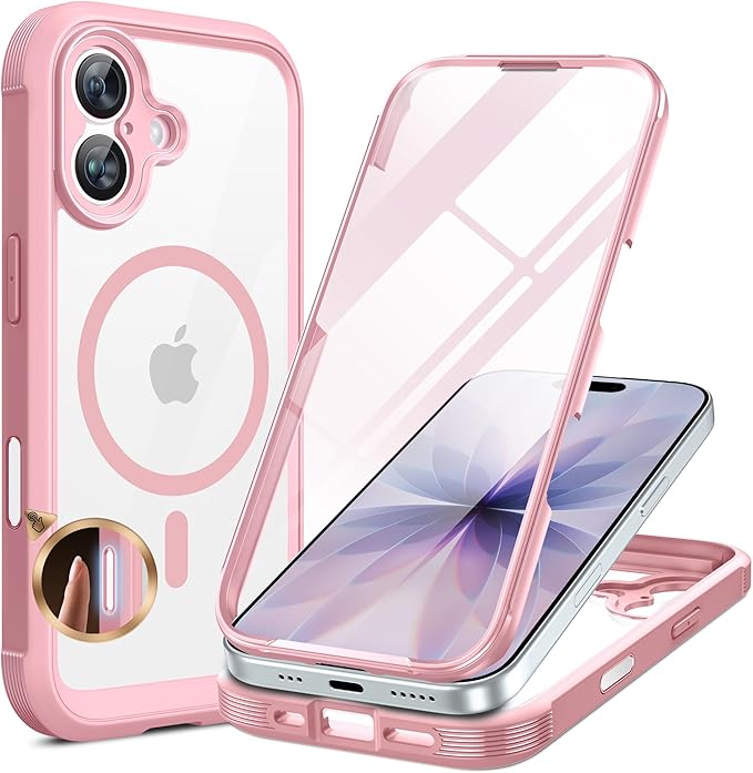 Miracase for iPhone SE Phone Case 3rd/2nd Generation 2022 2020 Full-Body with Built-in Glass Screen Protector, Heavy Duty 360° Protective Shockproof Bumper Cover for iPhone 8/SE, Blue #vs29)