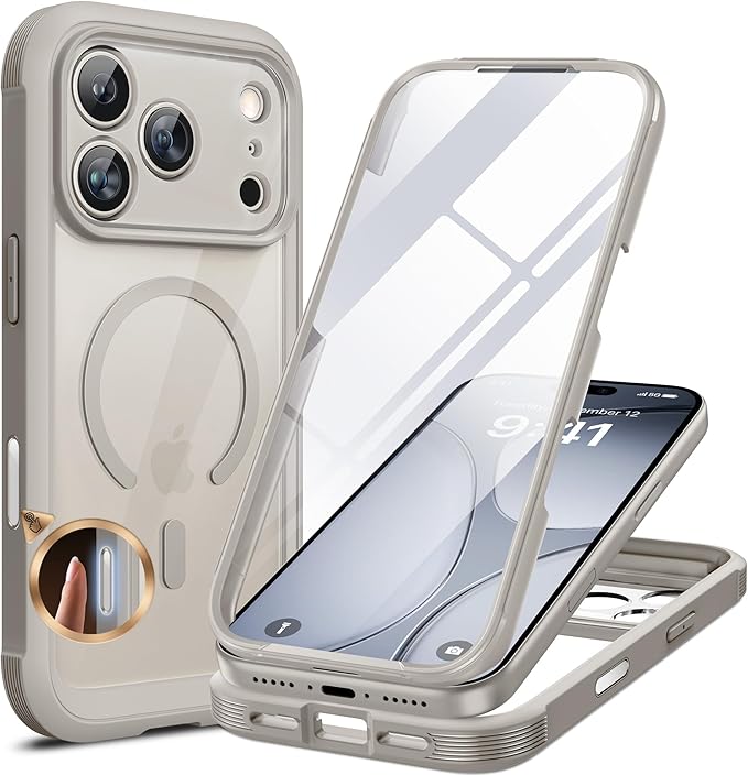Miracase for iPhone SE Phone Case 3rd/2nd Generation 2022 2020 Full-Body with Built-in Glass Screen Protector, Heavy Duty 360° Protective Shockproof Bumper Cover for iPhone 8/SE, Blue #vs33)