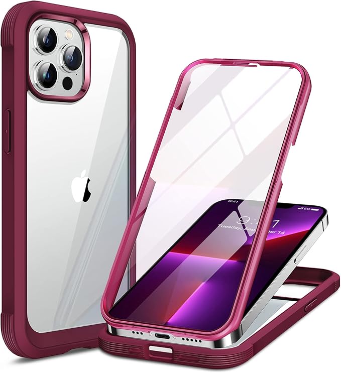 Miracase for iPhone SE Phone Case 3rd/2nd Generation 2022 2020 Full-Body with Built-in Glass Screen Protector, Heavy Duty 360° Protective Shockproof Bumper Cover for iPhone 8/SE, Blue #vs41)