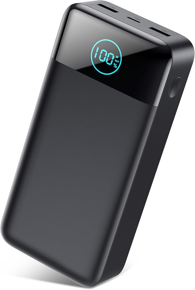 Portable Charger 50800mAh Power Bank,25W PD QC 4.0 USB C Fast Charging External Battery Pack,3 Output LCD Display Portable Cellphone Charger Compatible with iPhone 16/15/14/13/12,Samsung, Android etc #vs1)
