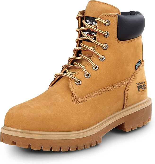 Timberland PRO 6IN Direct Attach Men's Steel Toe MaxTRAX Slip-Resistant Work Bootv #ves4
