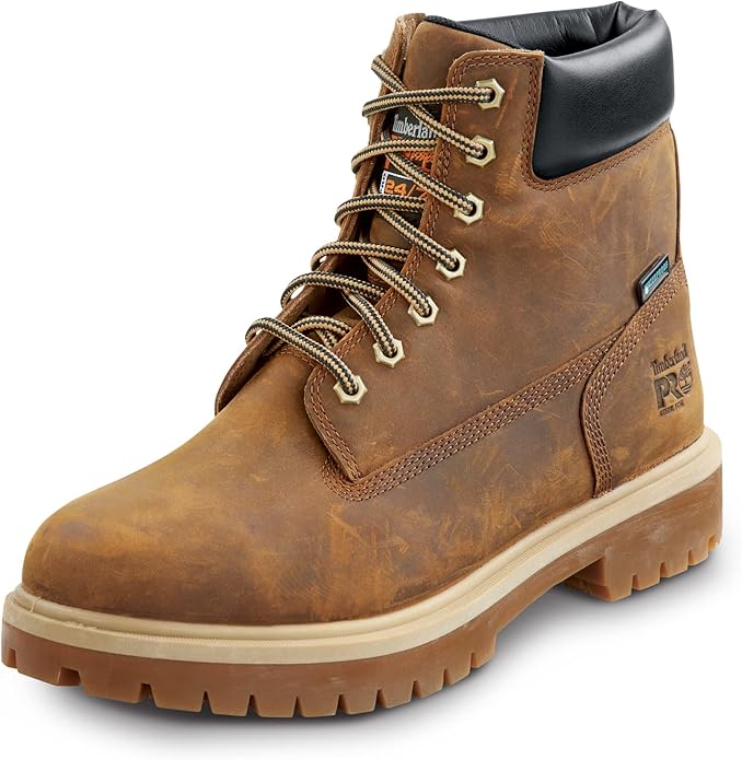 Timberland PRO 6IN Direct Attach Men's Steel Toe MaxTRAX Slip-Resistant Work Bootv #ves5
